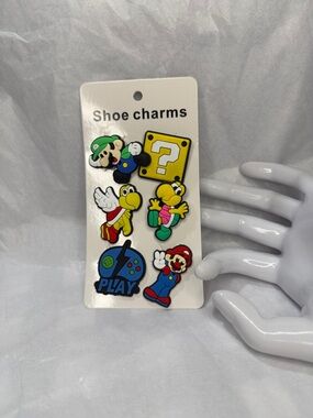 Cute Super Mario Croc Charms - Yellow, Red, Green, Blue